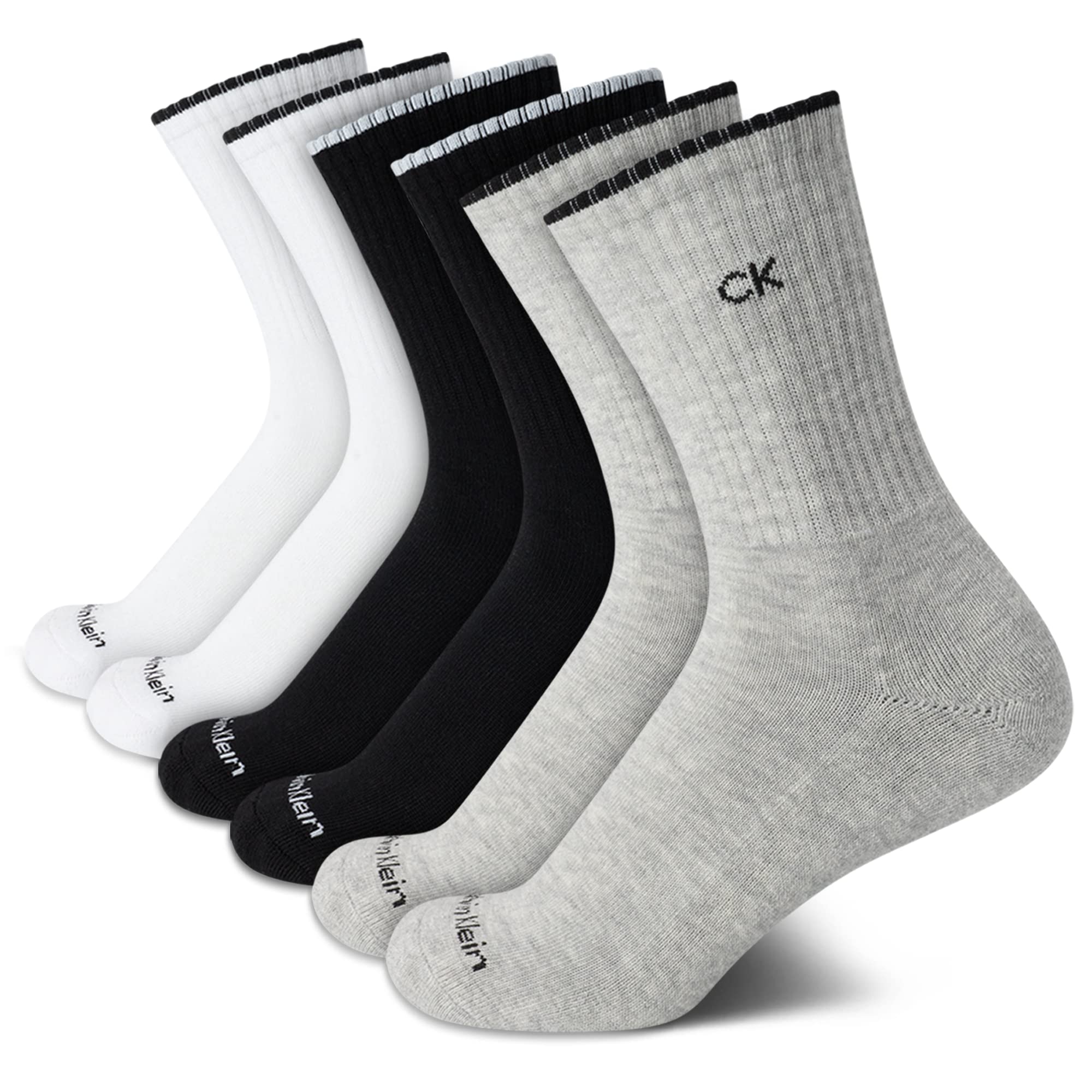 Foto 2 pulgar | Calcetines Calvin Klein Cushion Athletic Crew, Paquete De 6, Para Mujer, 4-10 - Venta Internacional.