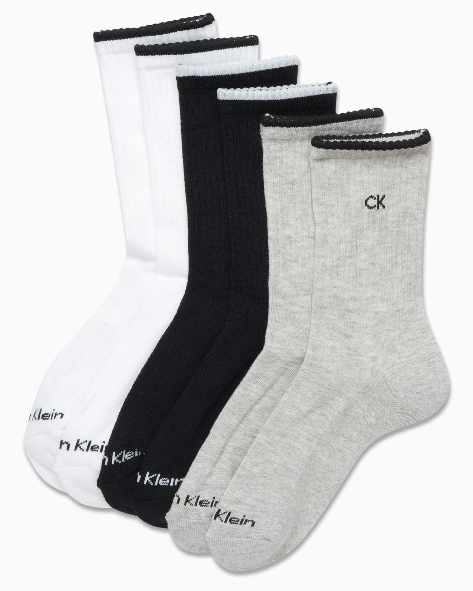 Foto 4 pulgar | Calcetines Calvin Klein Cushion Athletic Crew, Paquete De 6, Para Mujer, 4-10 - Venta Internacional.