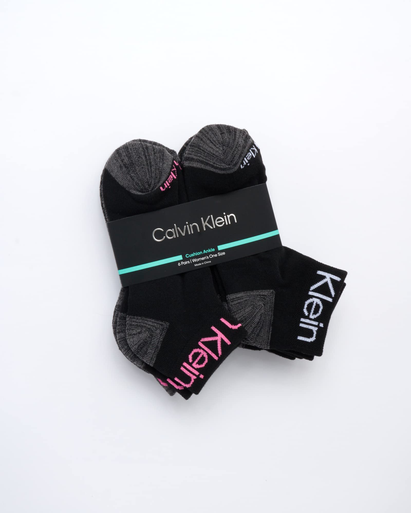 Foto 3 pulgar | Calcetines Calvin Klein Para Mujer, Paquete De 6, Tallas 4-10, Negros - Venta Internacional.