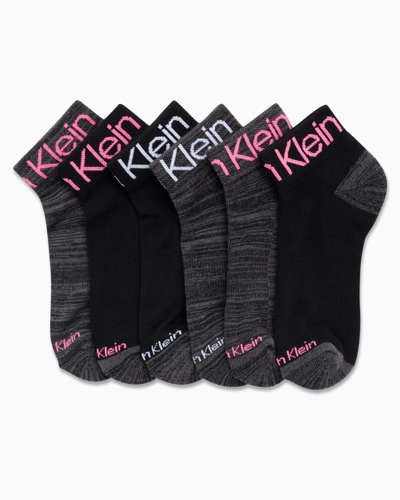 Foto 3 | Calcetines Calvin Klein Para Mujer, Paquete De 6, Tallas 4-10, Negros - Venta Internacional.