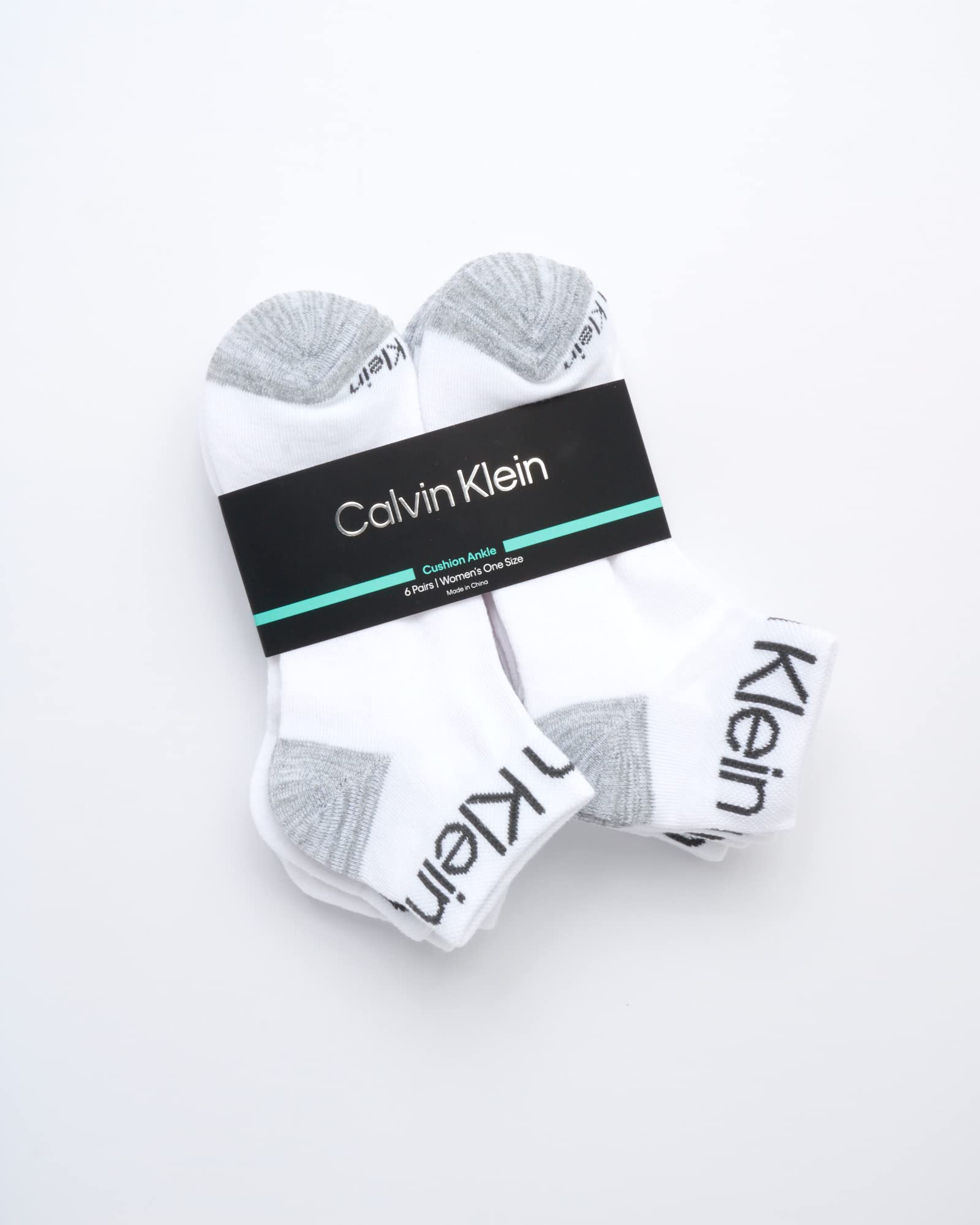Foto 3 pulgar | Calcetines Calvin Klein Para Mujer, Paquete De 6, Tallas 4-10, Blancos - Venta Internacional.