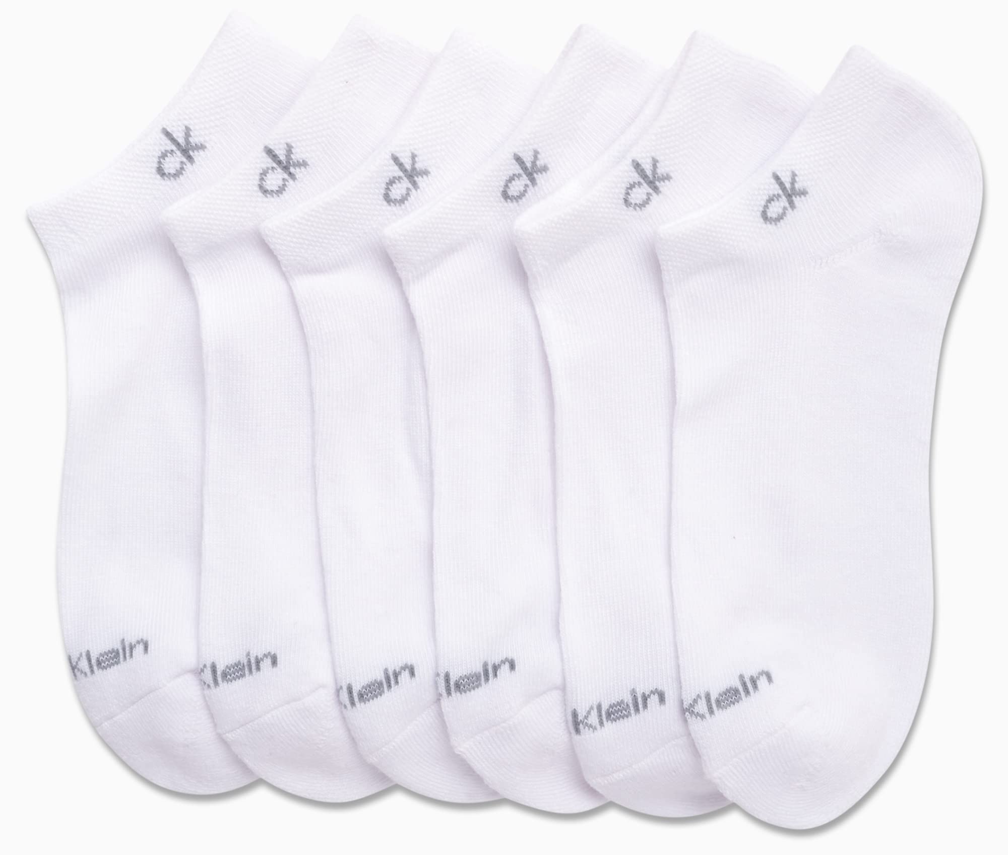 Foto 4 pulgar | Calcetines Calvin Klein Athletic Cushion No Show Para Mujer De 4 A 10 Años, Color Blanco - Venta Internacional.