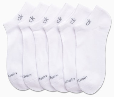 Foto 3 | Calcetines Calvin Klein Athletic Cushion No Show Para Mujer De 4 A 10 Años, Color Blanco - Venta Internacional.