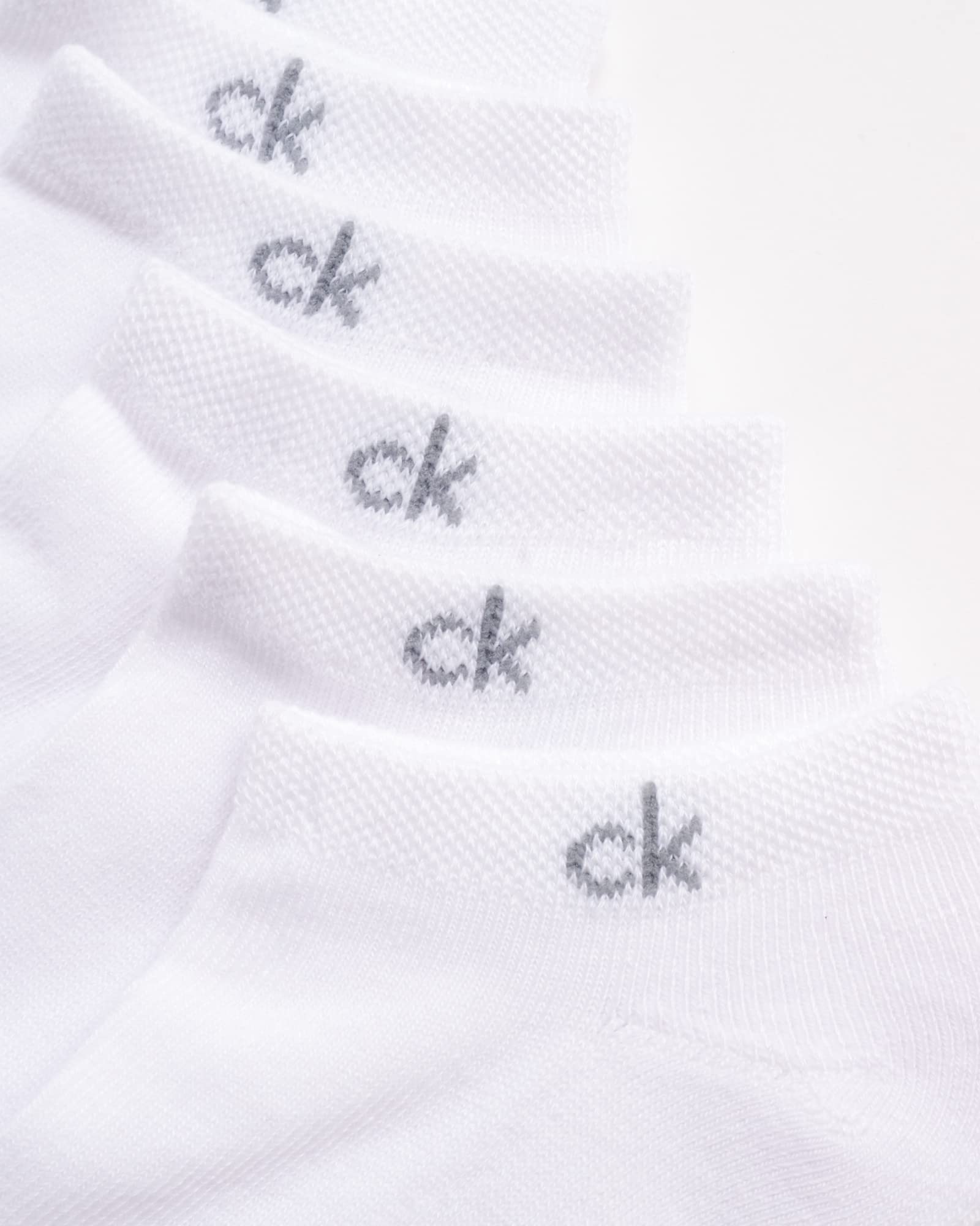 Foto 5 pulgar | Calcetines Calvin Klein Athletic Cushion No Show Para Mujer De 4 A 10 Años, Color Blanco - Venta Internacional.