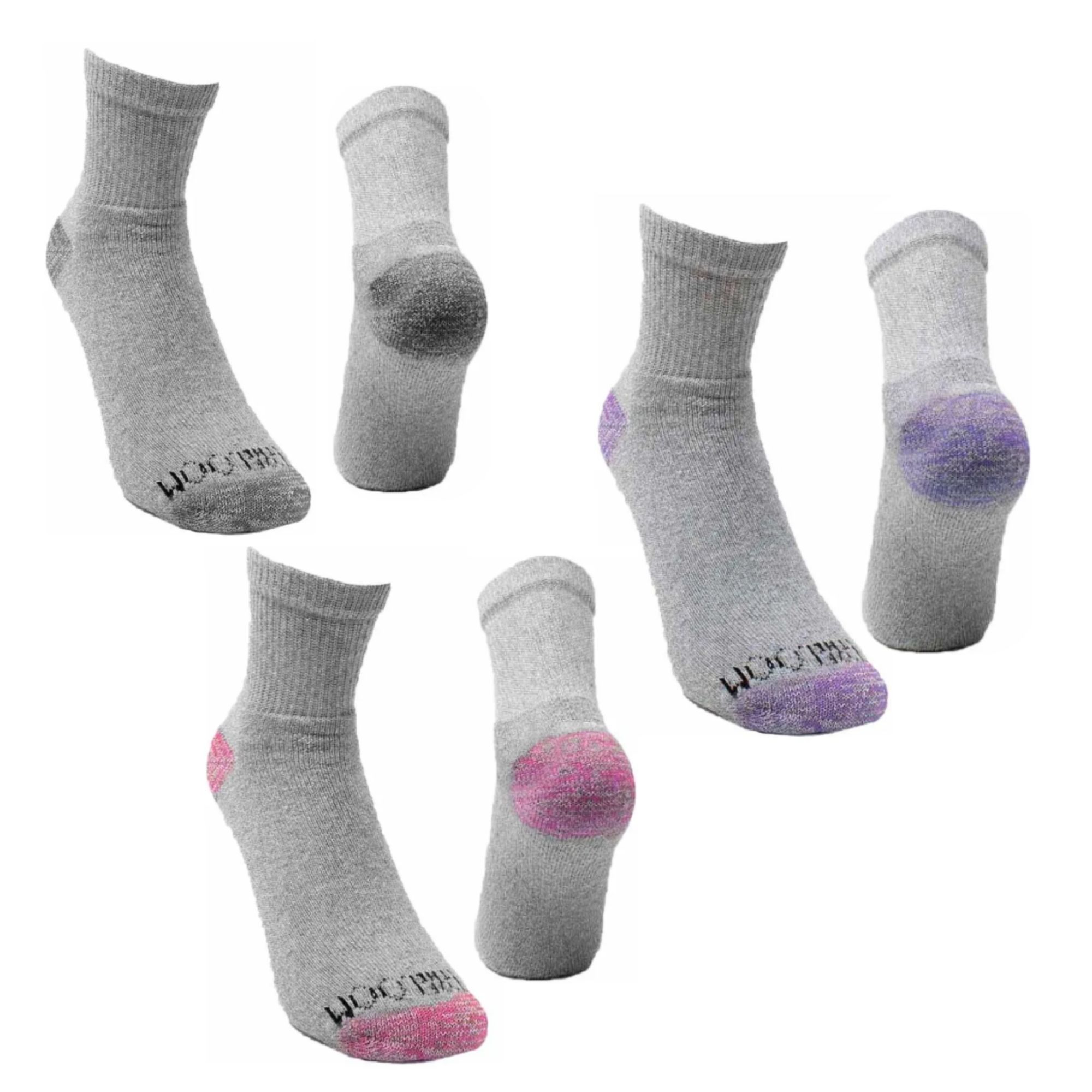 Foto 2 pulgar | 20 Pares De Calceta Quarter Para Mujer, Fruit Ot The Loom, Color Jaspe Multicolor