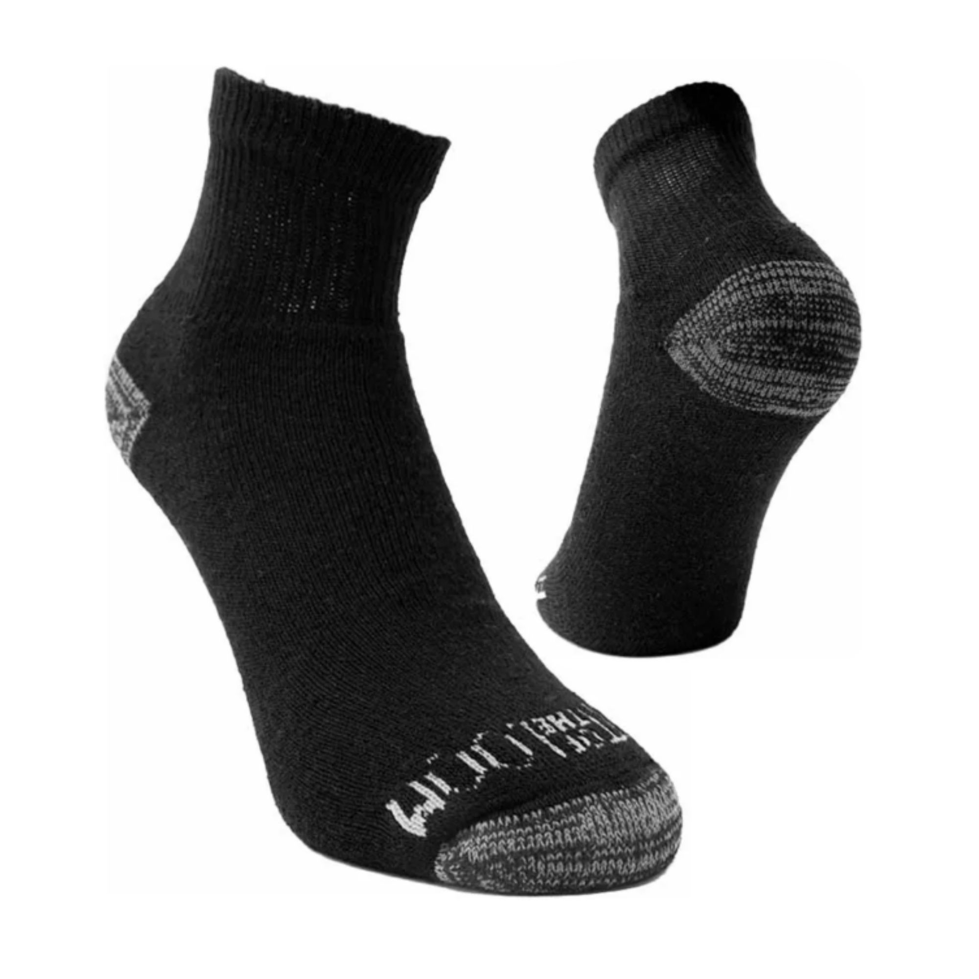 Foto 1 | 20 Pares De Calceta Quarter Para Mujer, Fruit Ot The Loom, Color Negro Con Gris