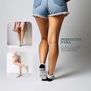 Foto 5 | Paquete De 10 Calcetines Mujer Tobilleros | Medios Acolchonados Para Mayor Comodidad | Calcetas Deportivas