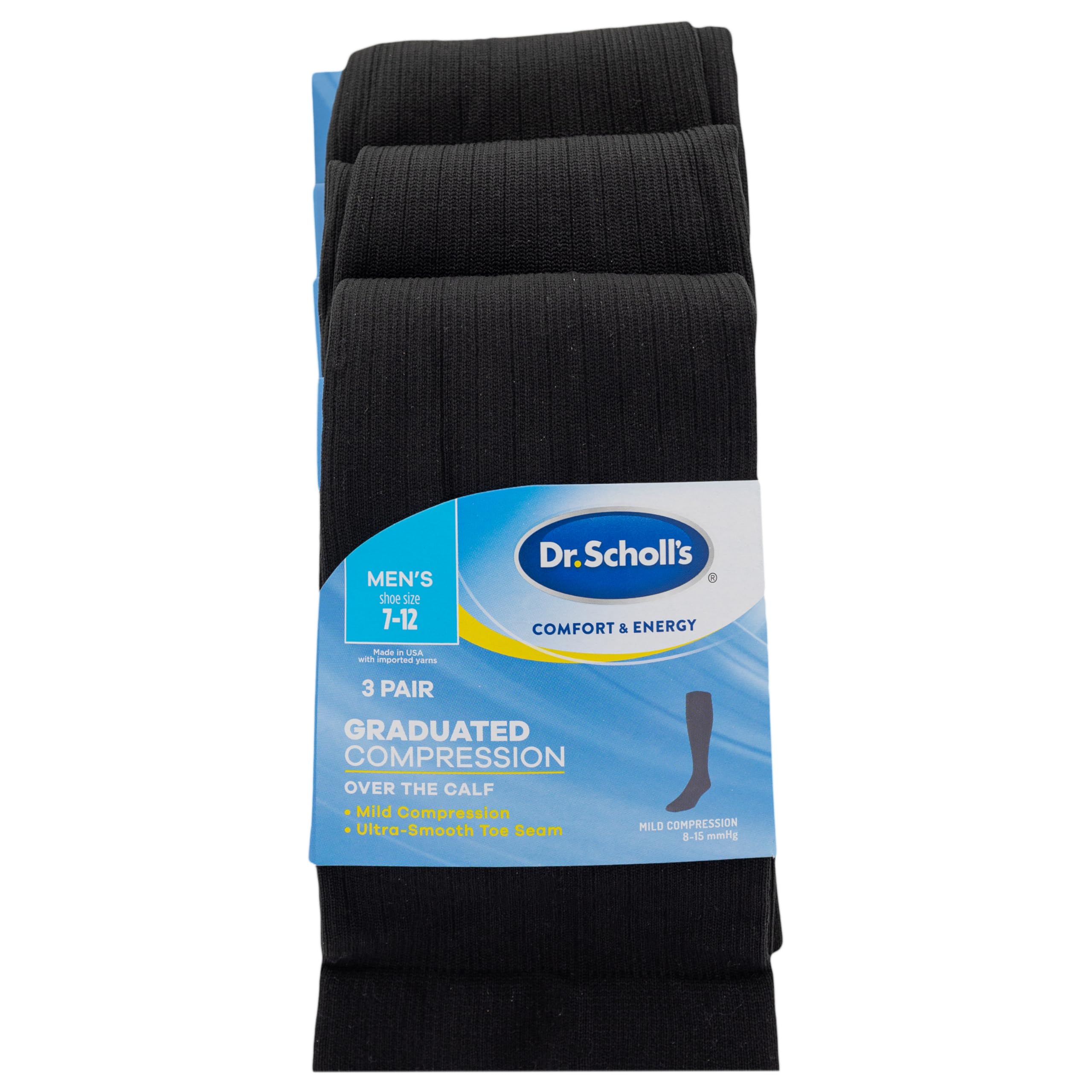 Foto 5 pulgar | Calcetines De Compresión Dr. Scholl's Para Hombre, Negros Graduados, 13-15, Ee. Uu. - Venta Internacional.