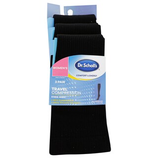 Foto 5 | Calcetines De Compresión Dr. Scholl's Travel Para Mujer 4-10 Us - Venta Internacional.