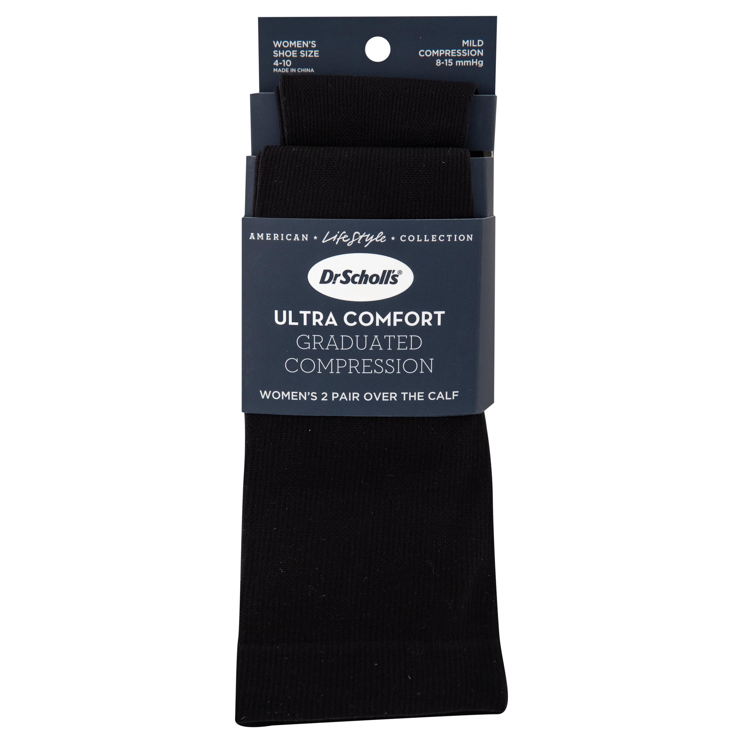 Foto 5 pulgar | Calcetines De Compresión Hasta La Rodilla Dr. Scholl's Para Mujer, Negros, 4-10 - Venta Internacional.