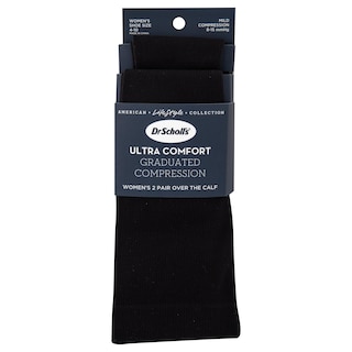 Foto 4 | Calcetines De Compresión Hasta La Rodilla Dr. Scholl's Para Mujer, Negros, 4-10 - Venta Internacional.