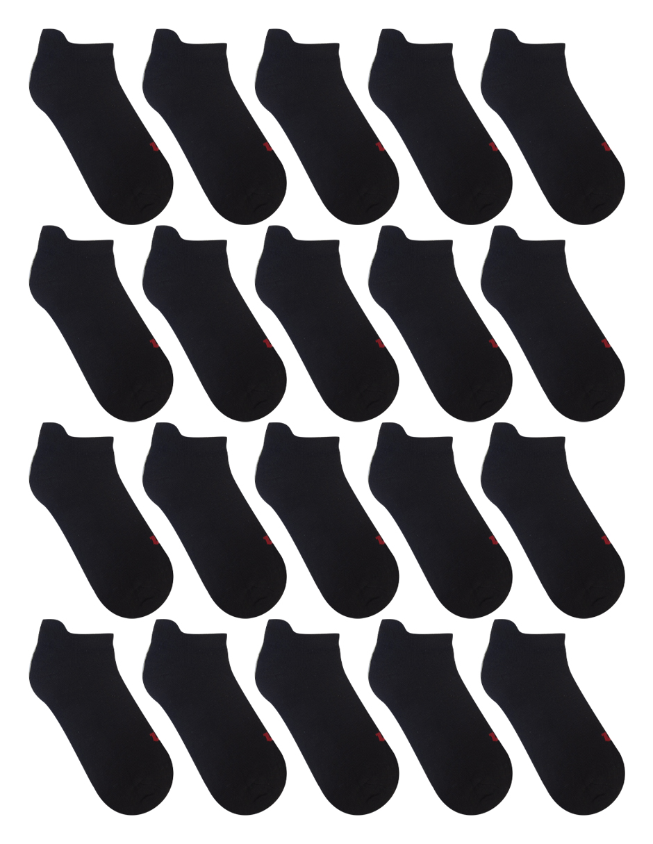 Paquete Tin para Dama Wilson 20 Pares sin Felpa color Negro Liso