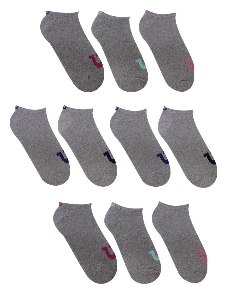 Foto 3 pulgar | Paquete Calcetienes Tin para Dama Wilson con Felpa 10 Pares Jaspe W de Colores Unitalla