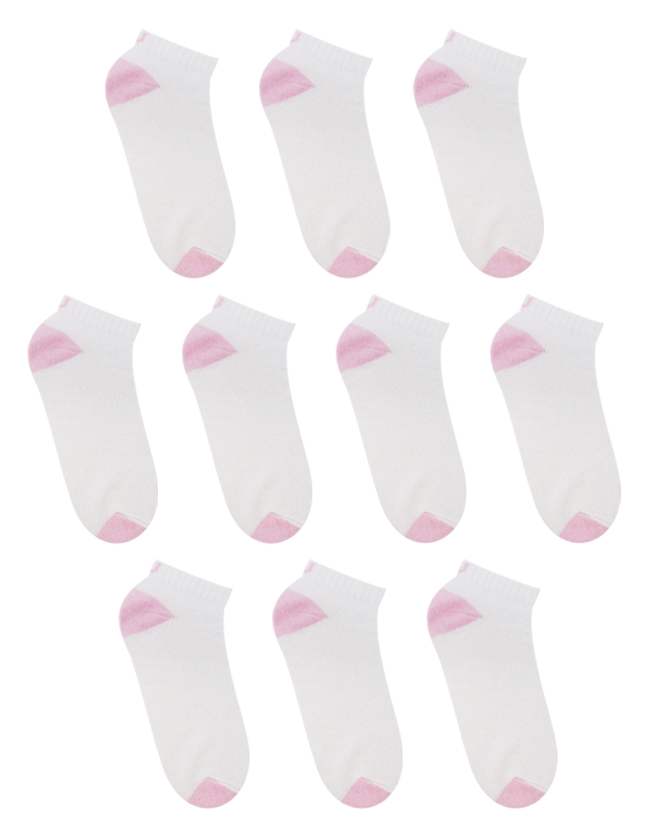 Foto 3 pulgar | Paquete Tin para Dama Wilson Con Felpa 10 Pares color Blanco Punta Talón Rosa Unitalla