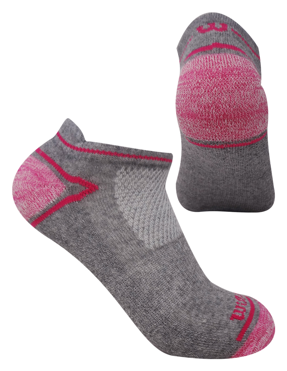 Foto 2 pulgar | Paquete de Calcetines Tin Dama Wilson con Felpa 10 Pares 5 Blanco Unta Talón Bicolor / 5 Jaspe Punta Talón Bicolor Rosa