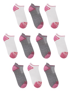 Foto 2 | Paquete de Calcetines Tin Dama Wilson con Felpa 10 Pares 5 Blanco Unta Talón Bicolor / 5 Jaspe Punta Talón Bicolor Rosa