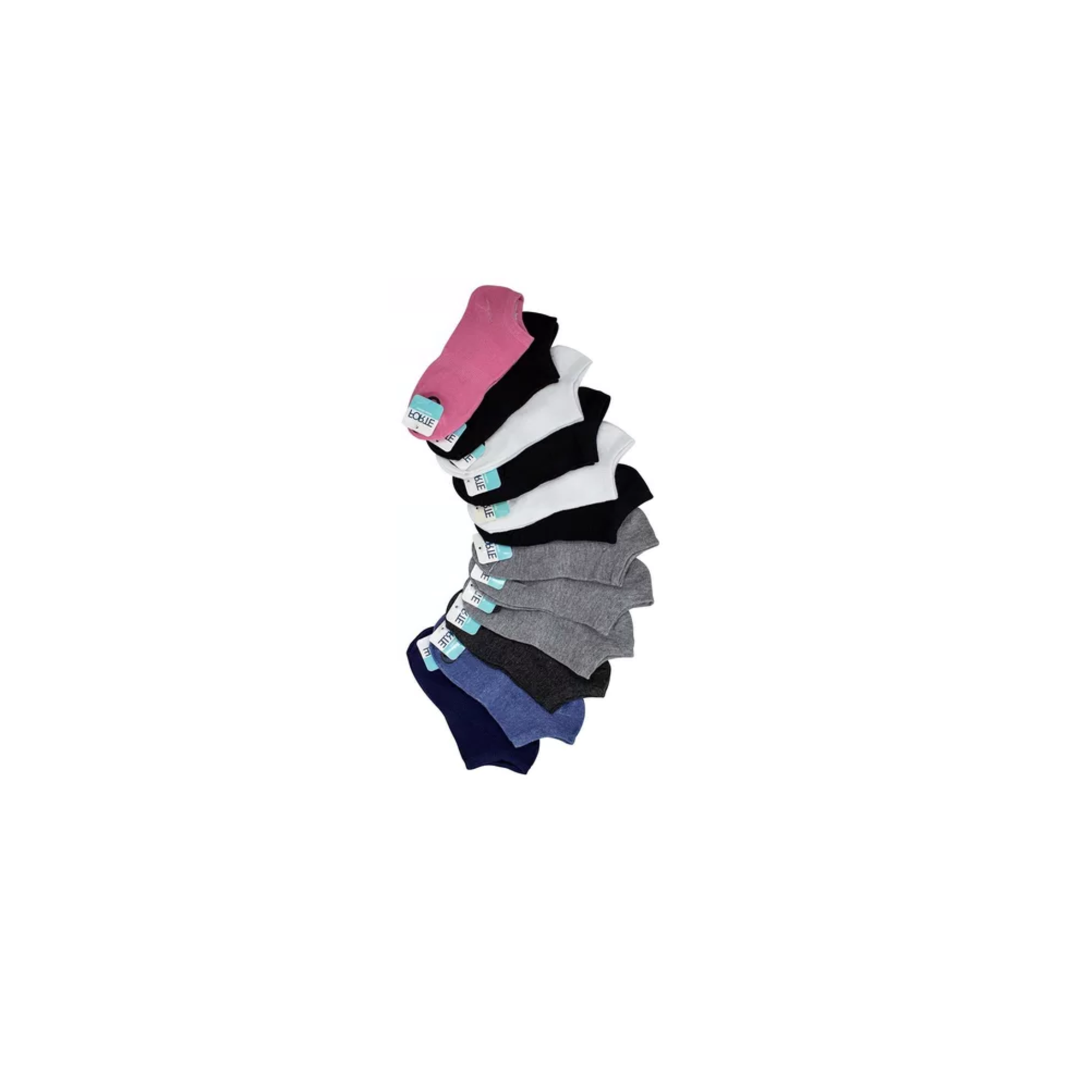 Foto 4 pulgar | Paquete 12 Pares Tin Invisible Dama, No Sobresale Del Teni Colores