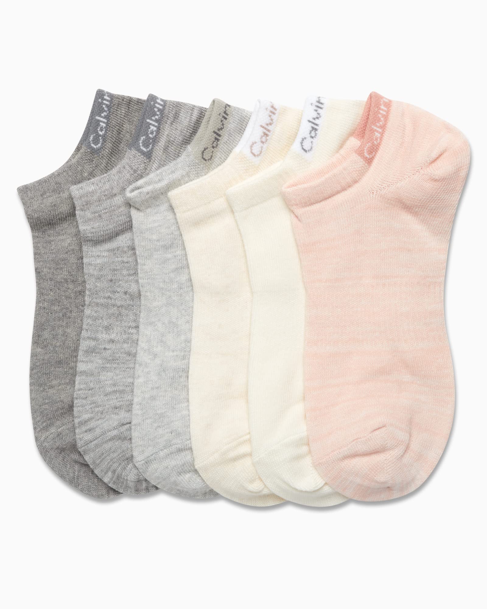 Foto 4 pulgar | Calcetines Calvin Klein Cushion No Show Para Mujer De 4 A 10 Años (paquete De 6) - Venta Internacional.