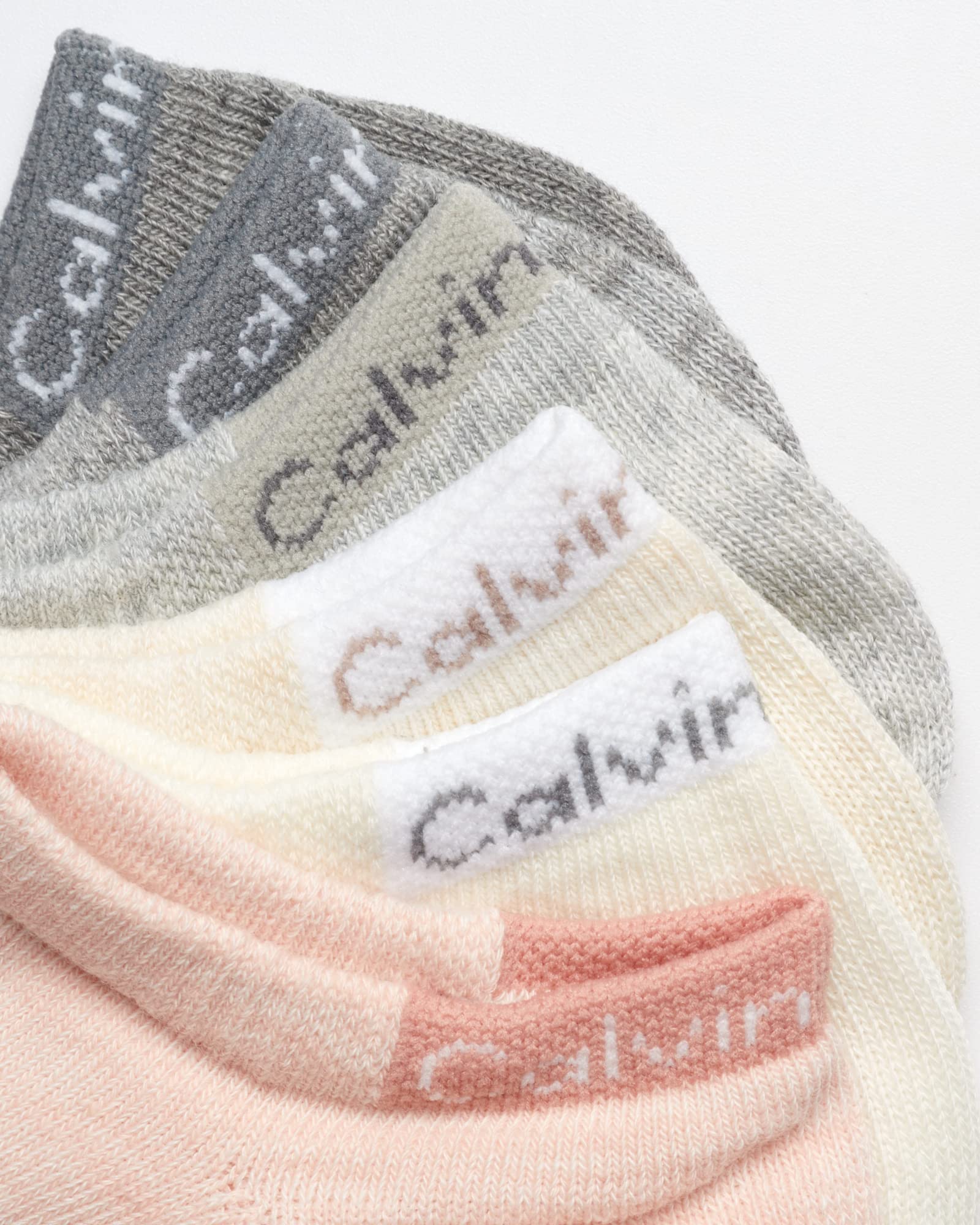 Foto 5 pulgar | Calcetines Calvin Klein Cushion No Show Para Mujer De 4 A 10 Años (paquete De 6) - Venta Internacional.