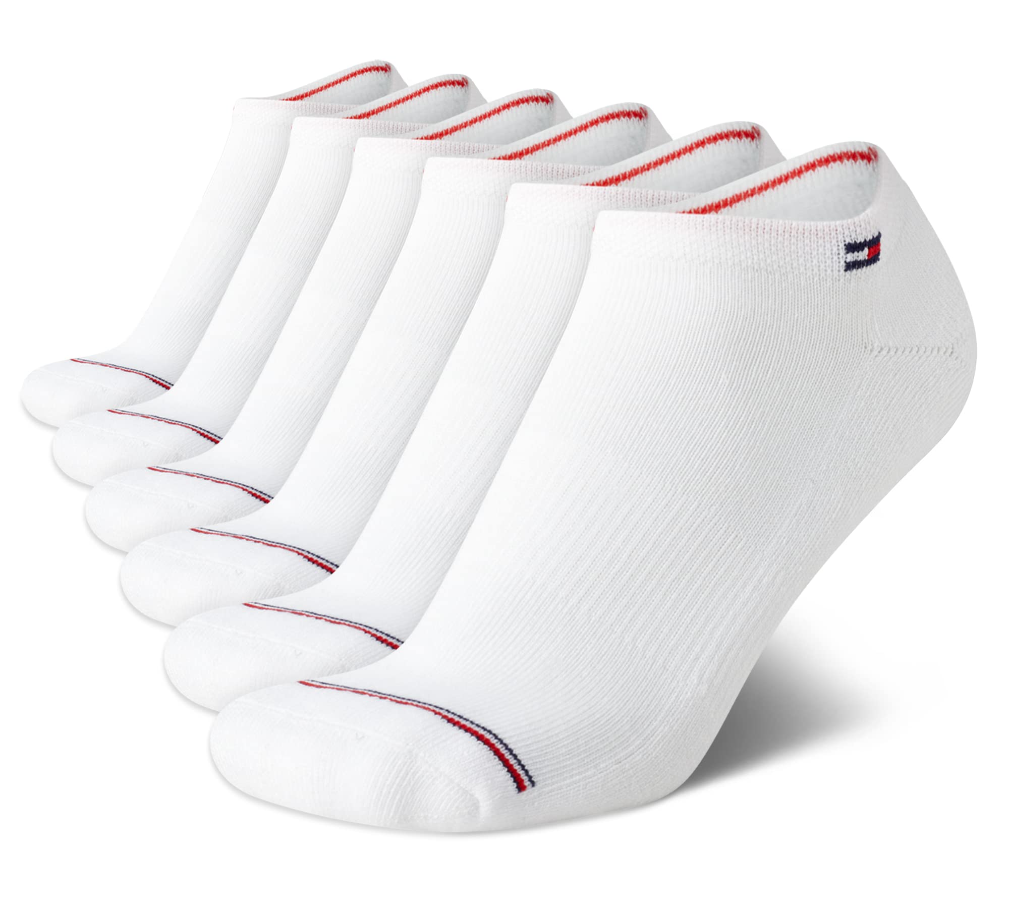 Foto 2 pulgar | Calcetines De Corte Bajo Tommy Hilfiger Performance Para Mujer, Paquete De 6, Blancos - Venta Internacional.