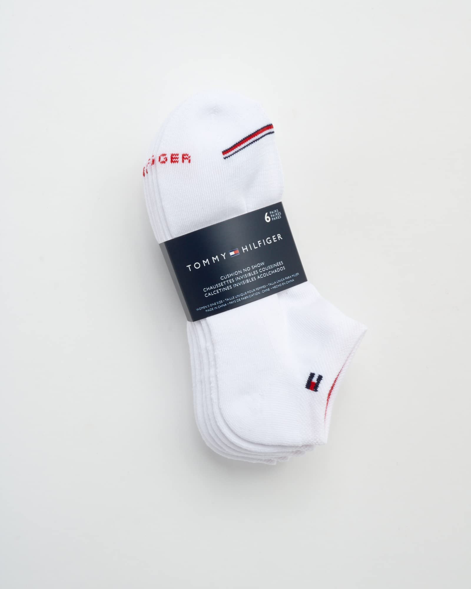 Foto 3 pulgar | Calcetines De Corte Bajo Tommy Hilfiger Performance Para Mujer, Paquete De 6, Blancos - Venta Internacional.