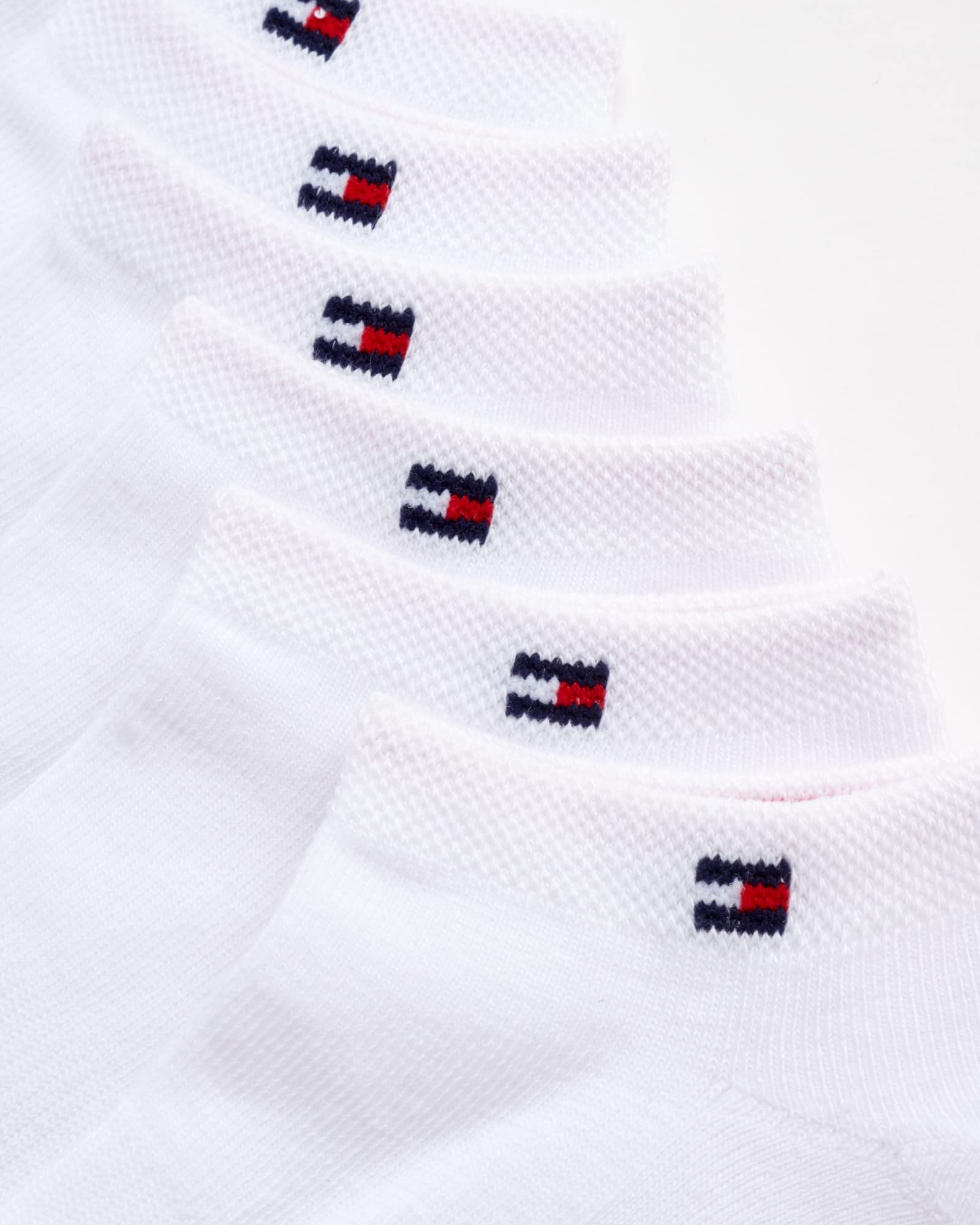 Foto 5 pulgar | Calcetines De Corte Bajo Tommy Hilfiger Performance Para Mujer, Paquete De 6, Blancos - Venta Internacional.