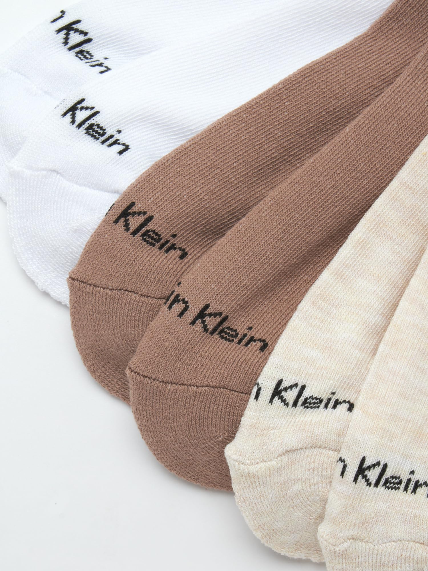 Foto 5 pulgar | Calcetines Calvin Klein Para Mujer, Paquete De 6, Blanco/marrón, Tallas 4-10 - Venta Internacional.