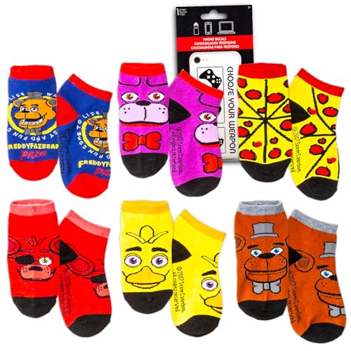 Foto 2 pulgar | Venta Internacional - Calcetines Five Nights At Freddy's 6 Pares