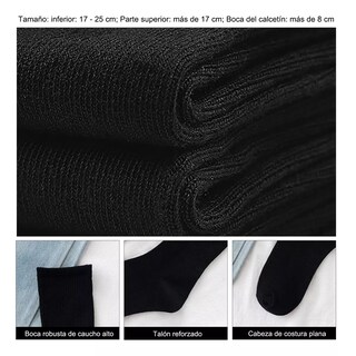 Foto 2 | 20 Pares Calcetines Deportivos Hombre Algodón 100% Eo Safe Imports Esi-17080negro