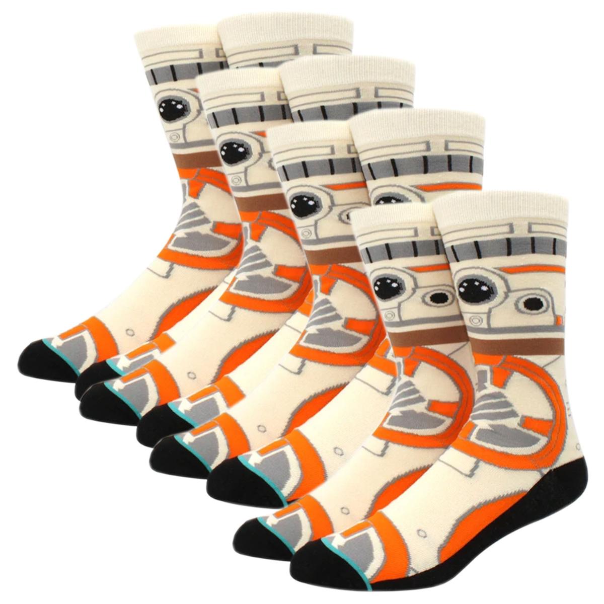 Moda Geek Con Calcetas Bb-8 Ventdepot Mxwra-004 4 Piezas