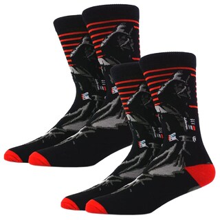 Foto 2 | Calcetas De Tubo Medio Darth Vader Ventdepot Mxckw-002 2 Piezas Multicor