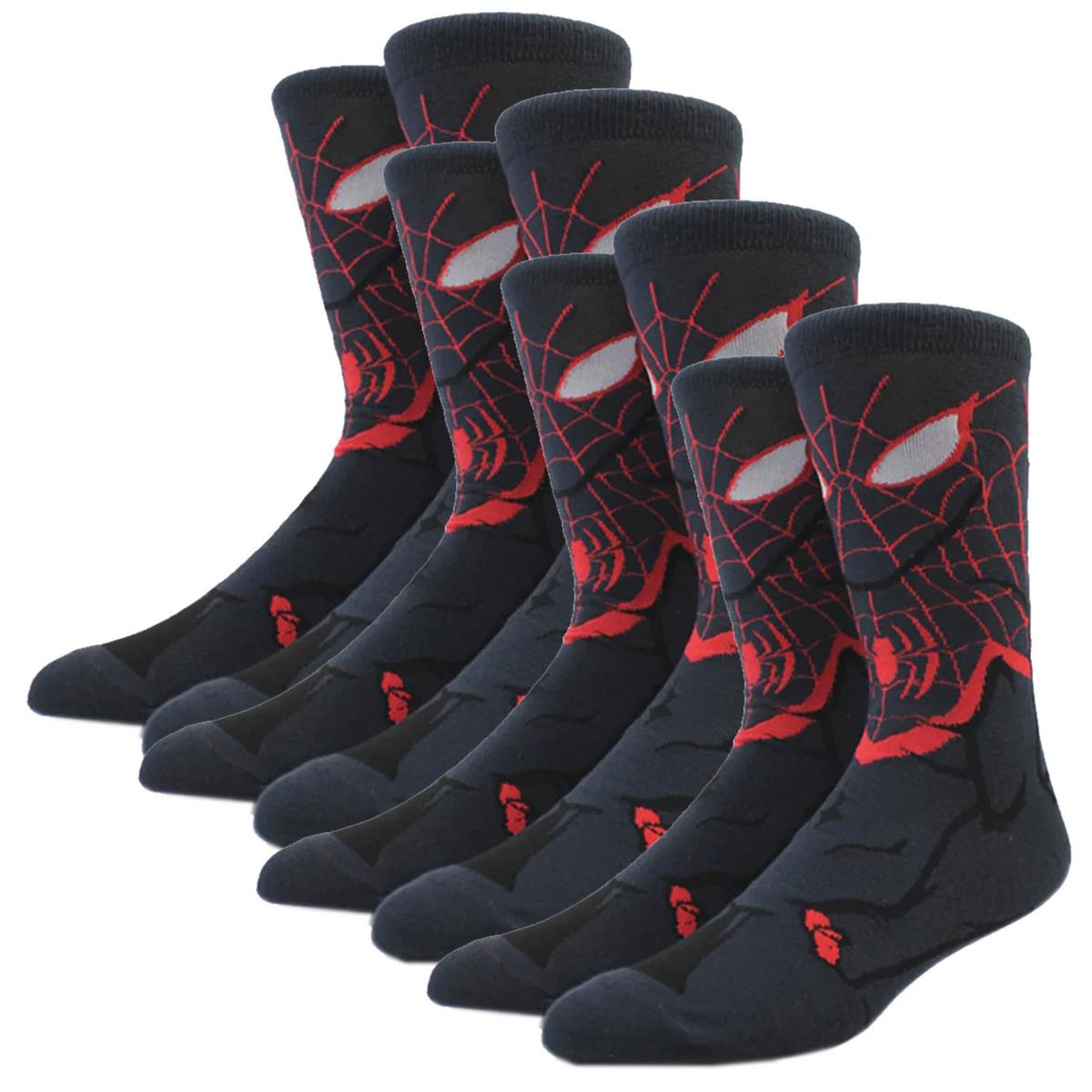 Calcetas De Hombre Araña Ventdepot Mximk-004 4piezas Multicor