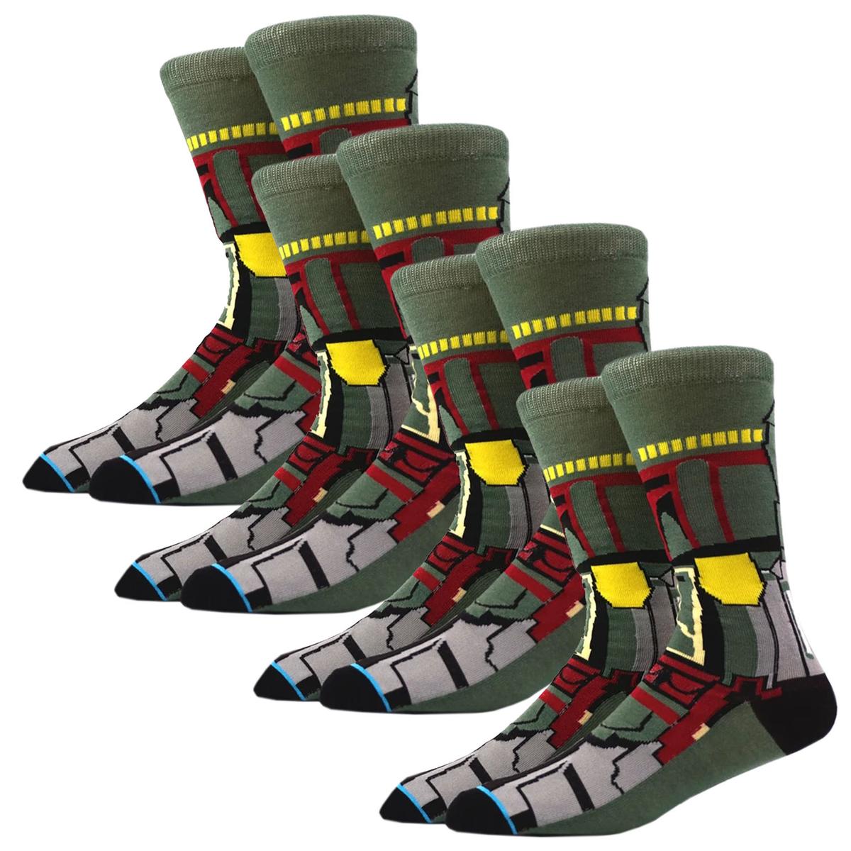 Calcetines De Tubo Medio Ventdepot Mxktw-004 4 Piezas Multicor