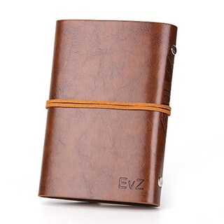 Foto 3 | Venta Internacional- Cuaderno de Notas con Tapa De Cuero Evz Marrón
