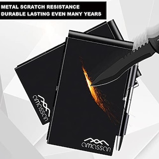 Foto 3 | Venta Internacional-Cuaderno Amassan color Negro con Bolígrafo