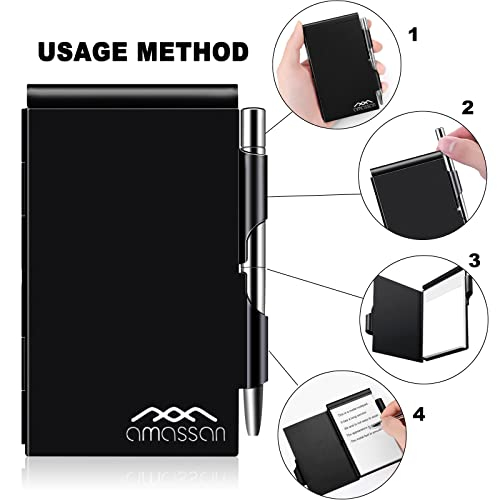 Foto 6 pulgar | Venta Internacional-Cuaderno Amassan color Negro con Bolígrafo