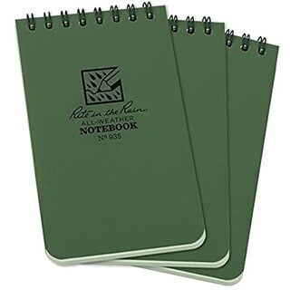 Foto 2 | Venta Internacional- Cuaderno Rite In The Rain Resistente A La Intemperie 3'' X 5'' Cubierta Verde