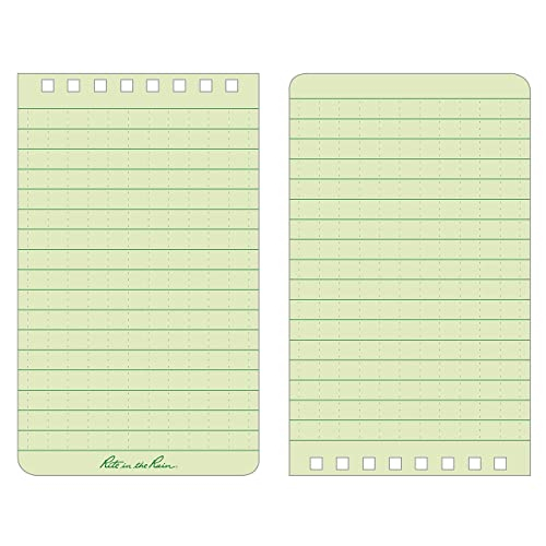 Foto 5 pulgar | Venta Internacional- Cuaderno Rite In The Rain Resistente A La Intemperie 3'' X 5'' Cubierta Verde