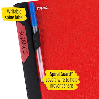 Foto 6 | Cuaderno Five Star, 5 Asignaturas, Con Líneas Universitarias, 200 Hojas, Color Rojo - Venta Internacional.