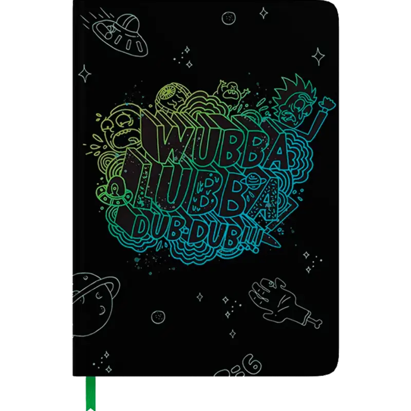 Foto 2 pulgar | Libreta Rick Y Morty Wubbalubba Dubdub,  Incluye Poster Y Stickers