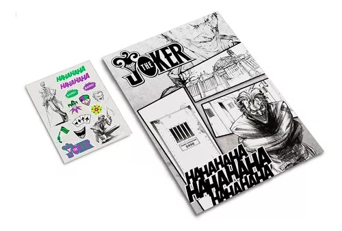 Foto 3 pulgar | Libreta The Joker Wanted,  Incluye Poster Y Stickers