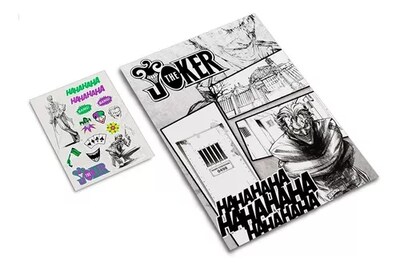 Foto 2 | Libreta The Joker Wanted, Incluye Poster Y Stickers