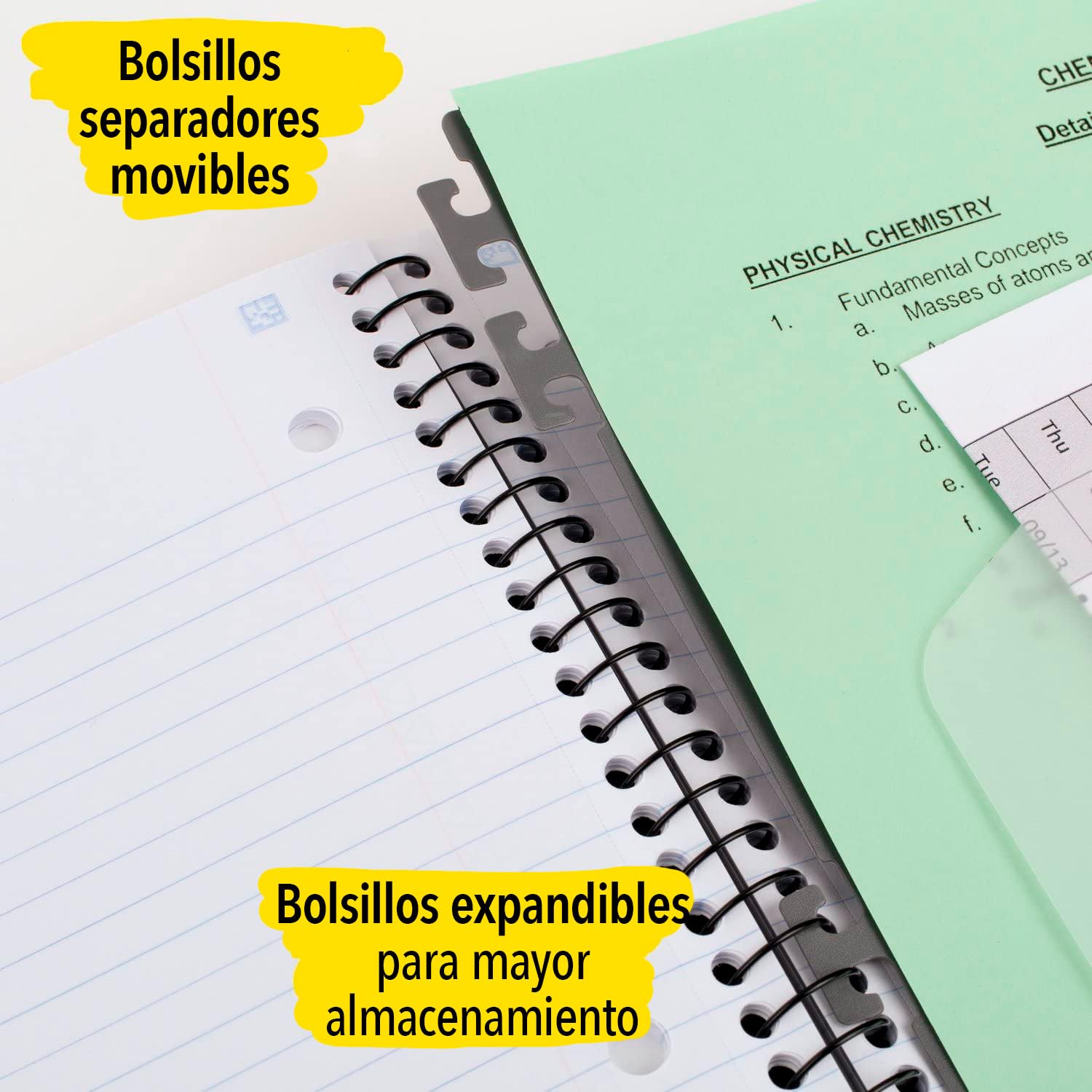 Foto 2 | Cuaderno Five Star Advance  5 Asignaturas  Con Rayas Universitarias  200 Hojas - Venta Internacional.