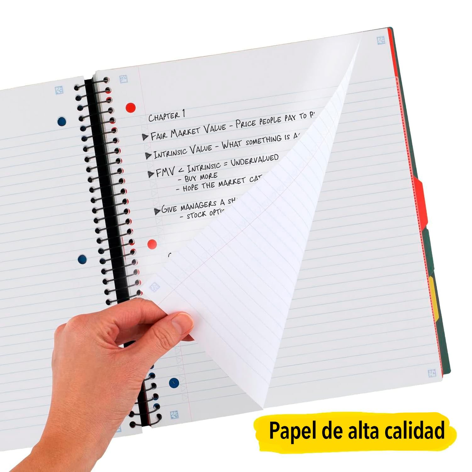 Foto 3 | Cuaderno Five Star Advance  5 Asignaturas  Con Rayas Universitarias  200 Hojas - Venta Internacional.
