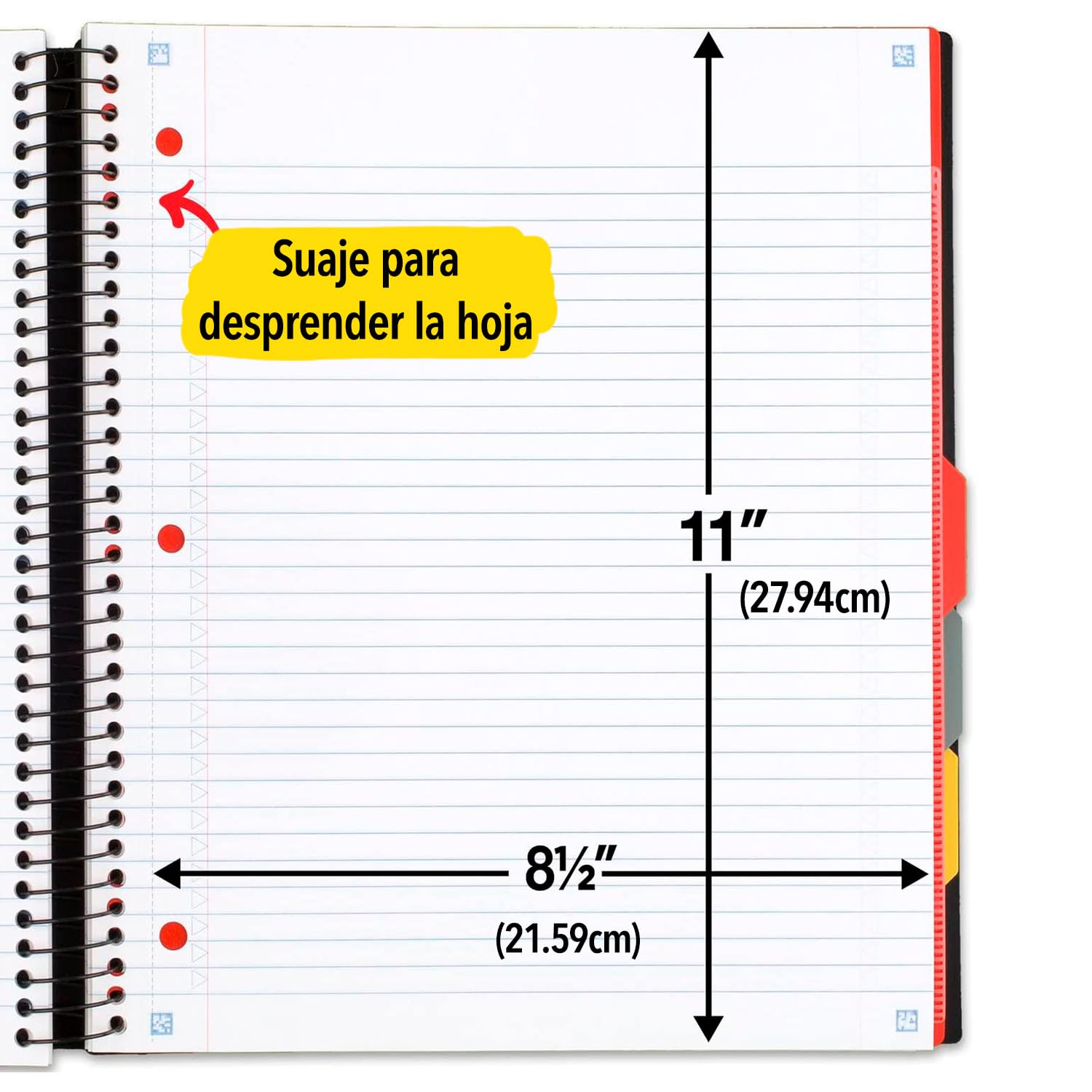 Foto 6 pulgar | Cuaderno Five Star Advance  5 Asignaturas  Con Rayas Universitarias  200 Hojas - Venta Internacional.