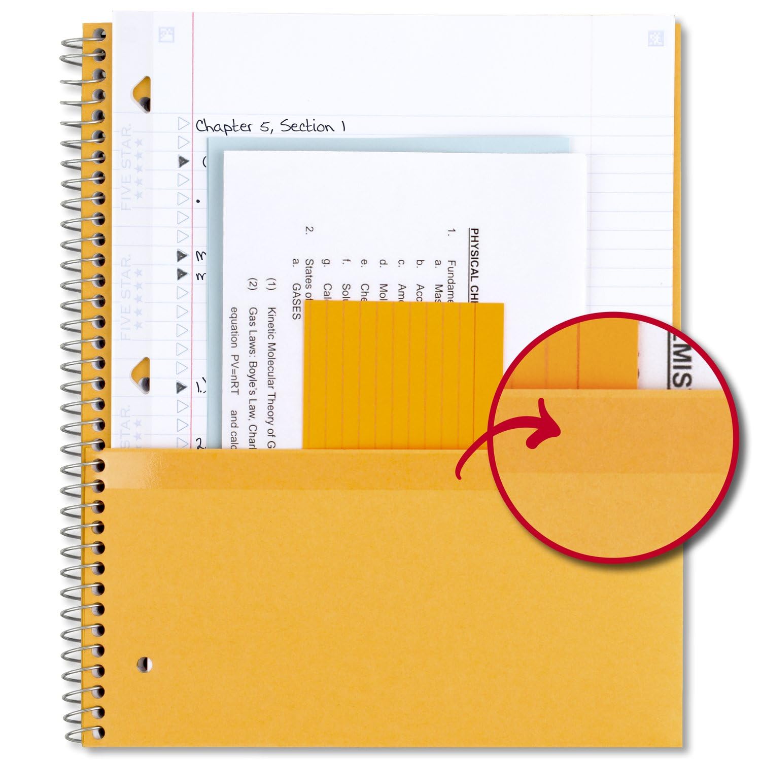Foto 5 pulgar | Cuadernos En Espiral Con Tema Five Star 3  150 Hojas  Paquete De 6 - Venta Internacional.