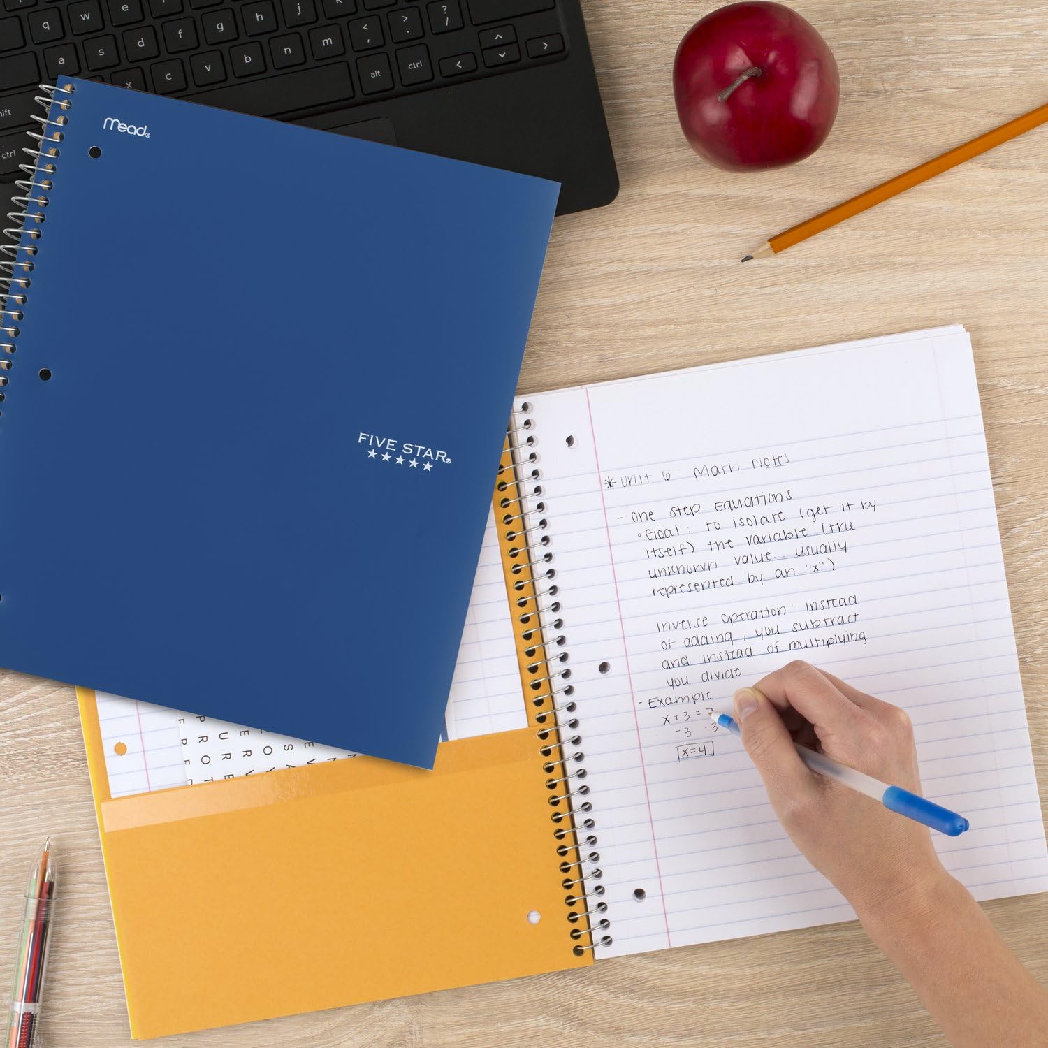 Foto 7 | Cuadernos En Espiral Con Tema Five Star 3  150 Hojas  Paquete De 6 - Venta Internacional.