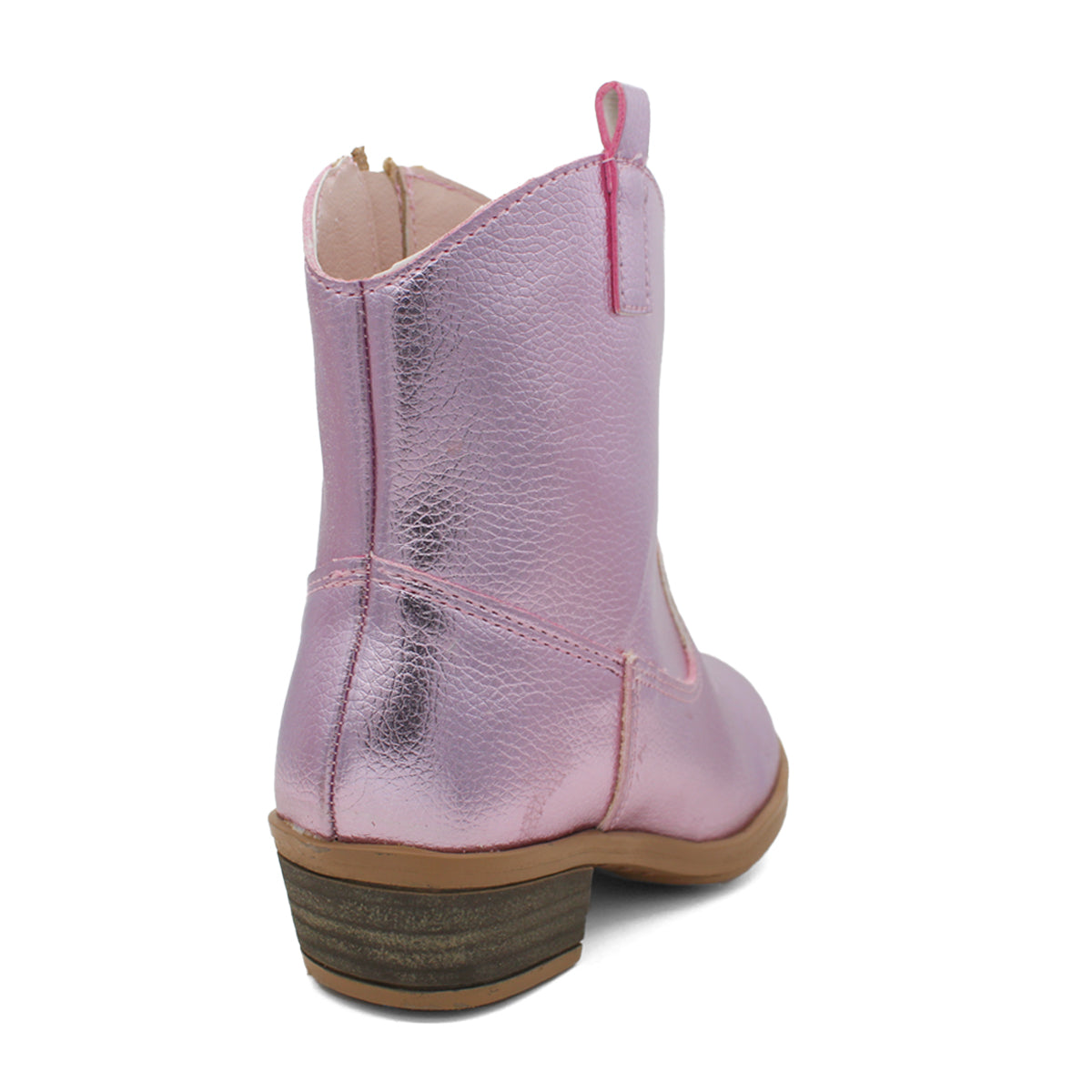 Foto 4 pulgar | Botas Tipo Western Rbcollection Exterior Sintético Color Rosa Plateado Para Niña