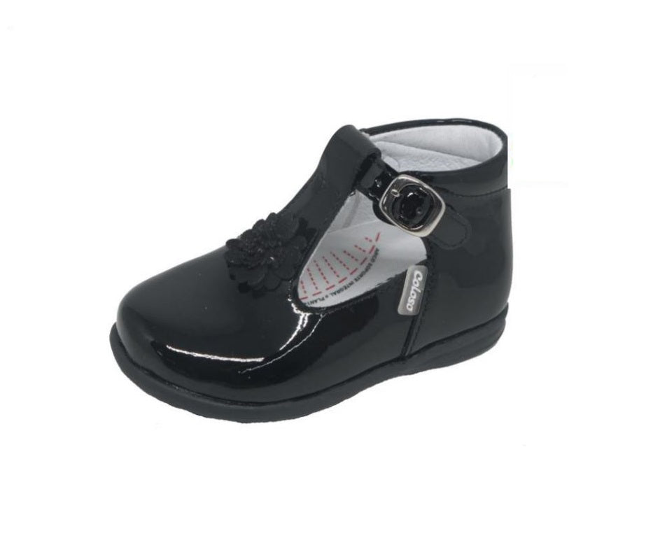 Zapatos de Charol Coloso 935-02 Negros para Bebé Niña