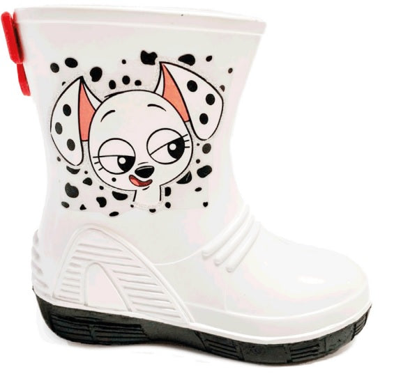 Botas de Lluvia Disney Ever 116545 color Blanco y Negro para Niña